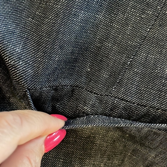 Banana Republic prima cotton women’s Heather navy blue 1 button closure blazer 0 - Picture 13 of 14